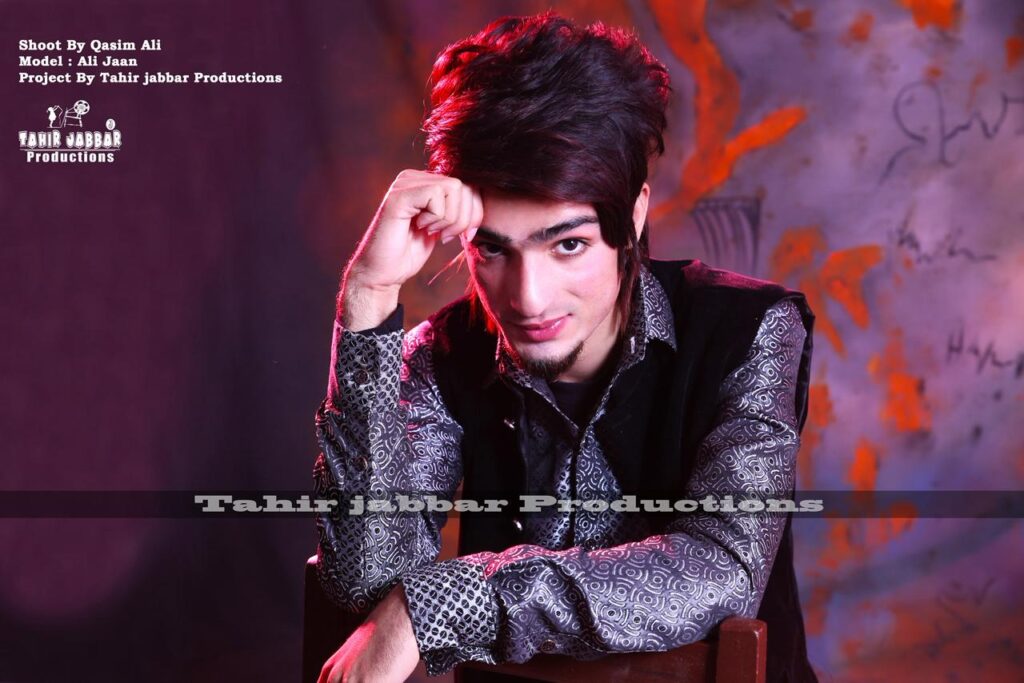 Portrait of model and artist Qasim Ali
